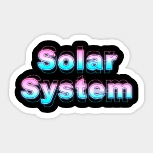 Solar System Sticker